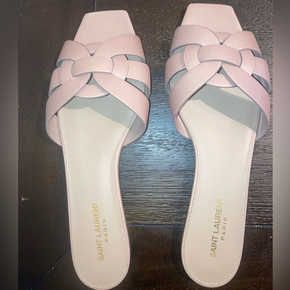 SOLD ON EBAY- Saint Laurent YSL Size 41.5EU 11.5US Nu Pieds Slides, Never Worn